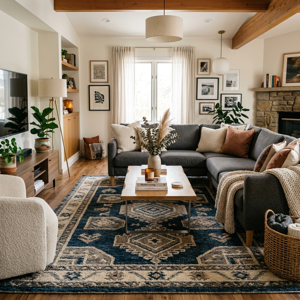 Best Area Rugs for Living Rooms: Style, Durability, and Easy Cleaning